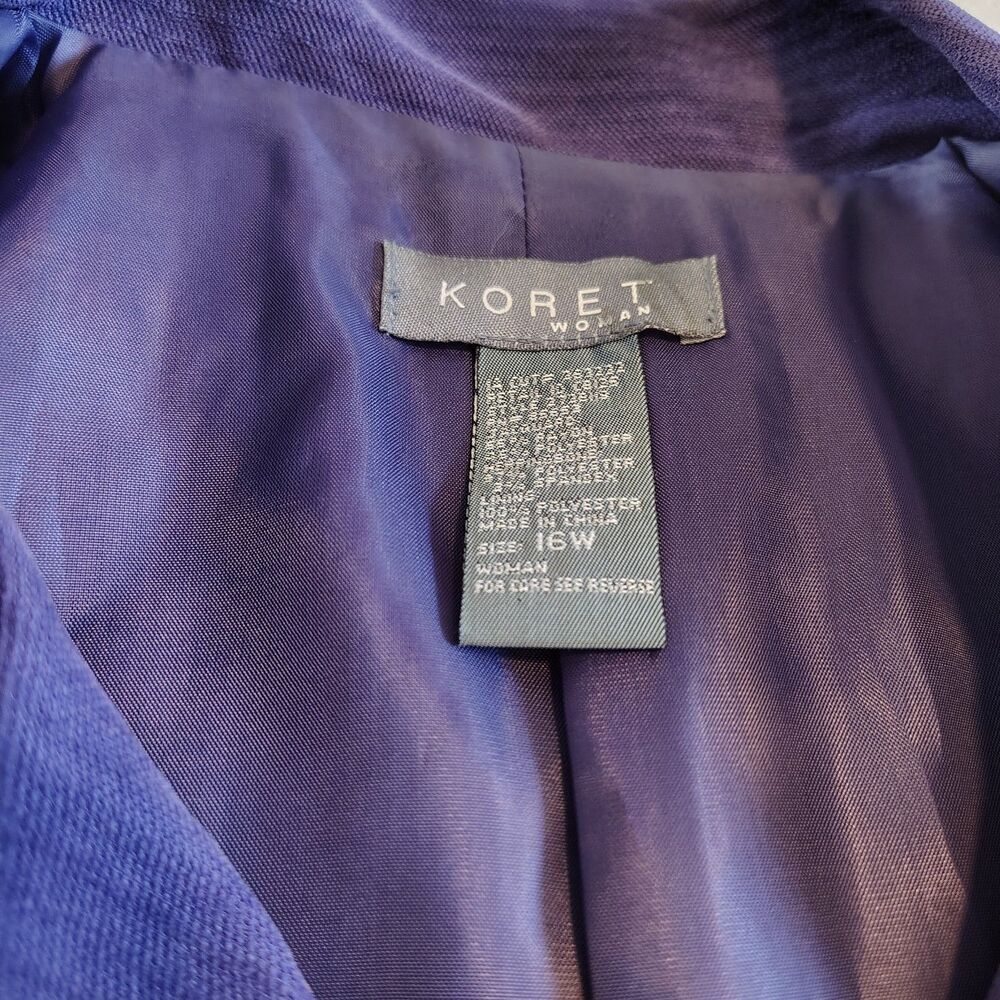 Patchwork Embroidered Boho Jacket Koret Womens 16… - image 5